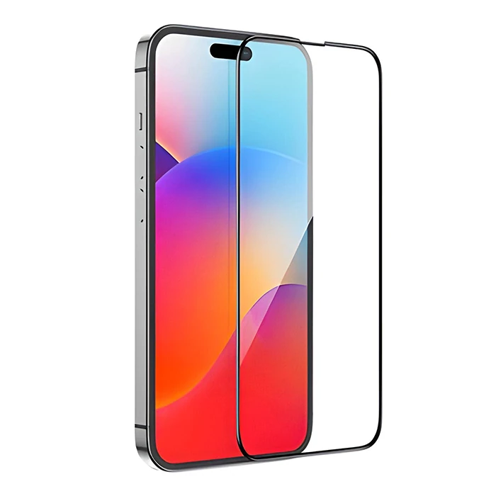 Hoco Guardian Shield Series iPhone 15 Pro Max HD Tempered Kırılmaz Cam Ekran Koruyucu 10 Adet Set - Şeffaf 2