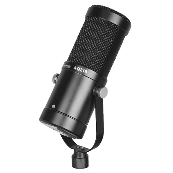 AQ210 Condenser Stüdyo Profesyonel Kayıt ve Yayın Mikrofonu Studio - Siyah