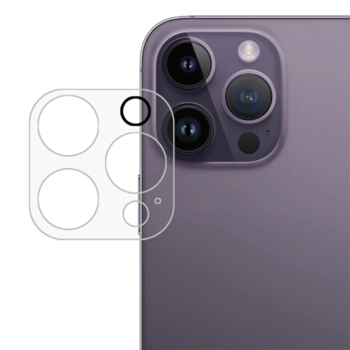 Ally iPhone 15 Pro-15 Pro Max Premium Kamera Lens Koruma Camı - Şeffaf 2