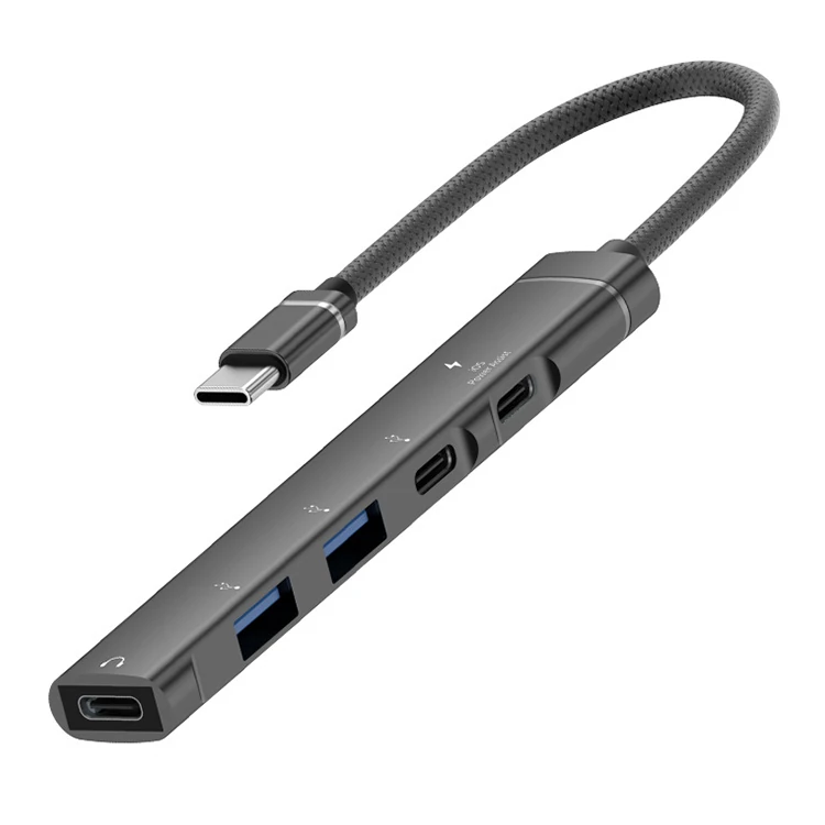Ally HB01 5In1 Type C Dönüştürücü Adaptör Hub Çoklayıcı - Siyah