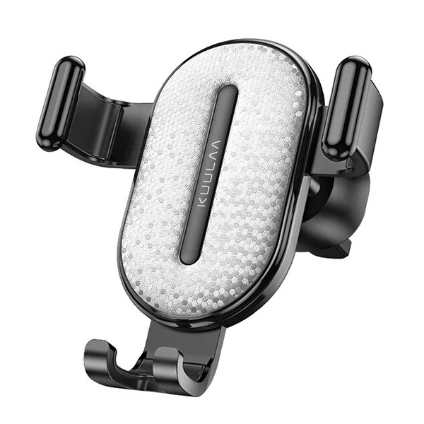 Kuulaa Gravity Car Air Vent Cep Telefonu Havalandırma Tutucu - Siyah