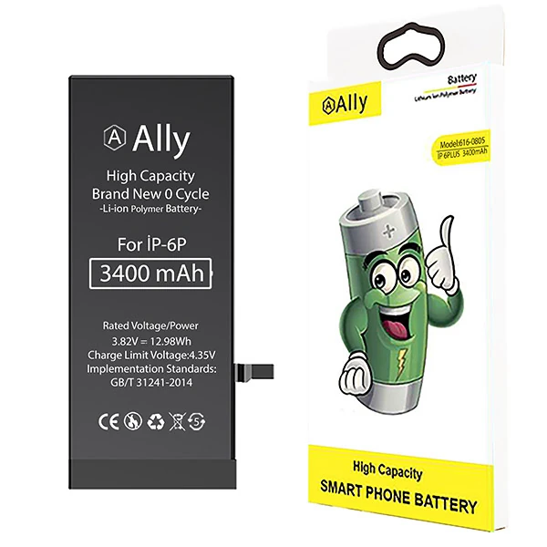 Ally iPhone 6 Plus 3400 Mah Yüksek Kapasiteli Pil Batarya - RZ