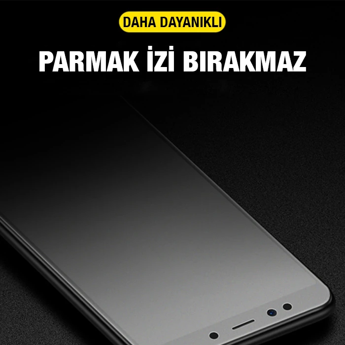 Ally iPhone 13 -13 Pro 6.1inç Full Glue Matte Tempered Cam Ekran Koruyucu - Siyah