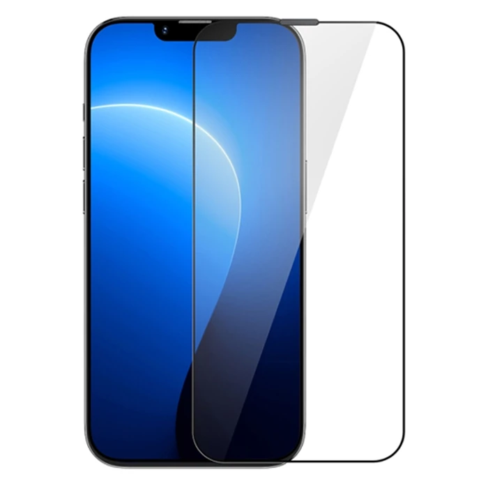 Baseus iPhone 14 Plus/13 Pro Max HD Tempered Full Koruma Cam Ekran Koruyucu - Şeffaf 2