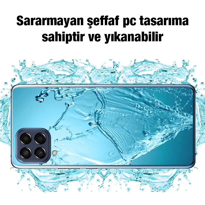 Ally SM Galaxy M33 5G (SM-M336B) Kılıf Kamera Korumalı Ultra İnce Şeffaf Kılıf - Şeffaf 2