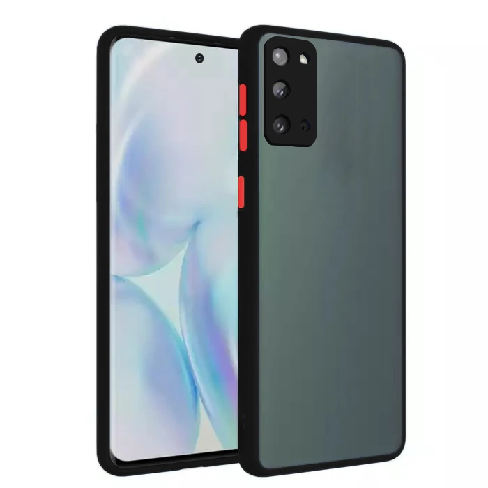 Samsung Galaxy Note 20 Pro Kamera Lens Korumalı Kılıf Premium Silikon Kılıf - Siyah