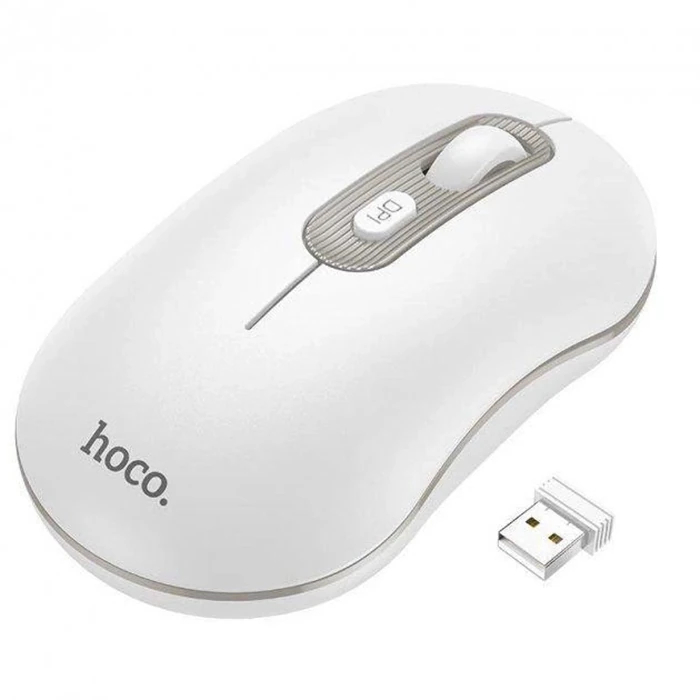 Hoco GM21 Platinium 1600dPi 2.4G Bluetooth Kablosuz Optik Mouse - Siyah