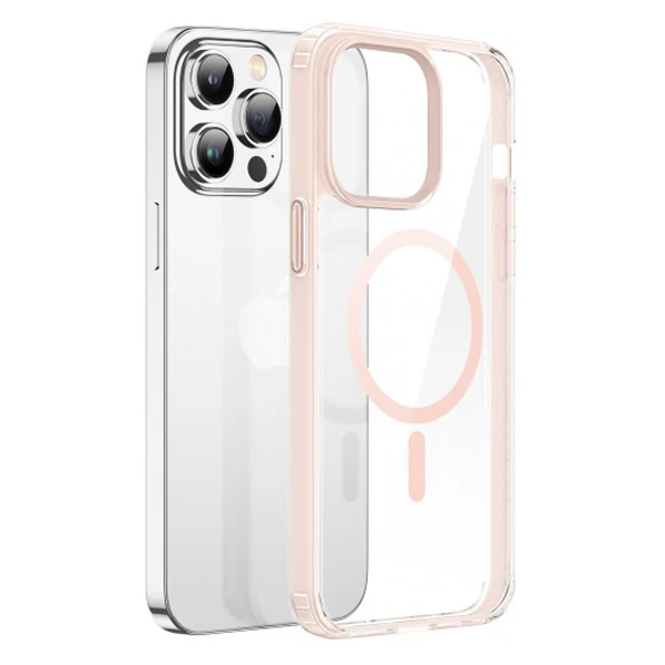 Dux Ducis Clin Mag Series iPhone 14 Pro 6.1 Magsafe Uyumlu Manyetik Silikon Kılıf - Gri