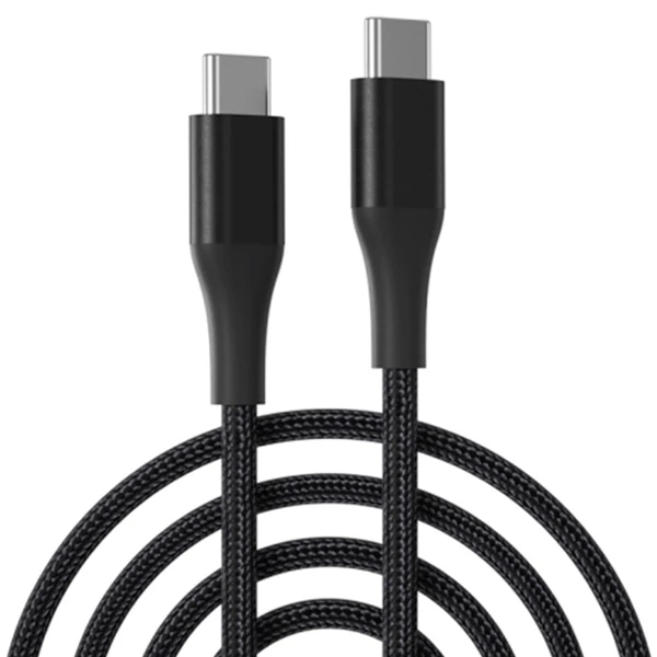 Ally PD 100W 5A Hızlı Şarj Usb Type-C Kablo 1Metre Kevlar Kablo - Siyah