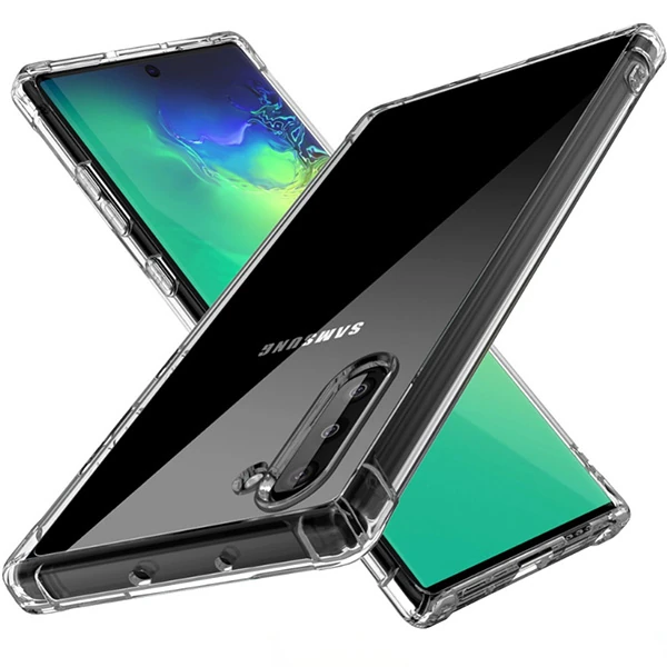 Sm Galaxy Note 10 Anti-Drop Darbe Emici Silikon Kılıf - Şeffaf 2
