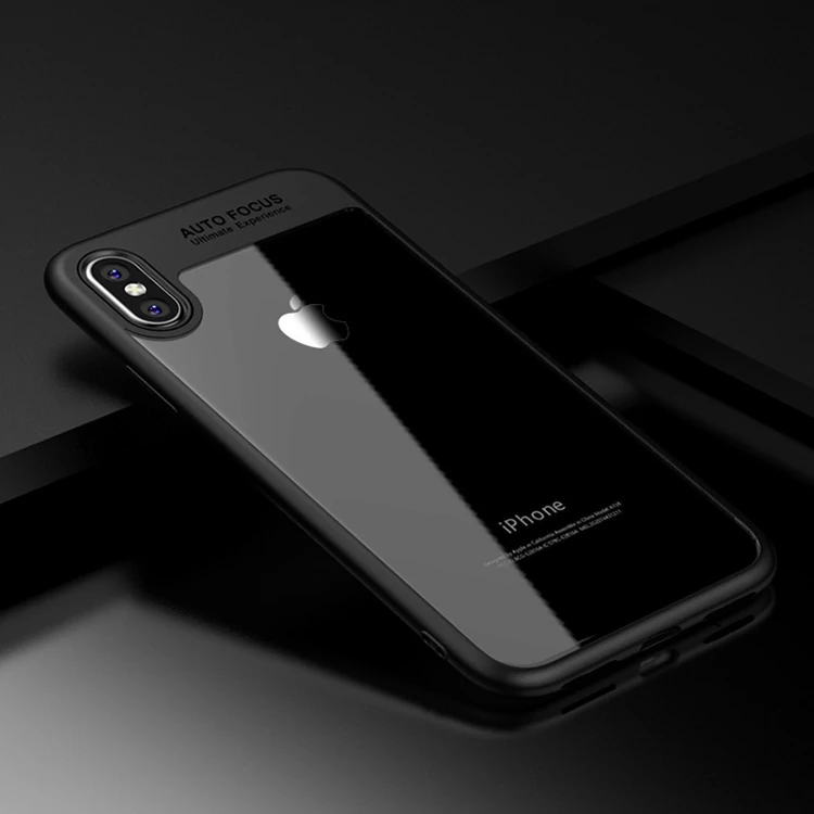 İphone X Xs Ultra Slim Trasparan Premium Kılıf - Kırmızı