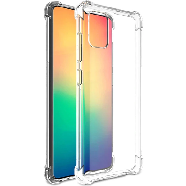 Ally SM Galaxy Note 10 Lite-A81 Anti-Drop Darbe Emici Silikon Kılıf - Şeffaf 2