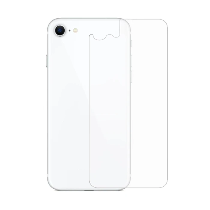 Ally iPhone SE3-SE2 İPhone 8-7 Tempered Şeffaf Arka Cam Koruyucu - Şeffaf 2