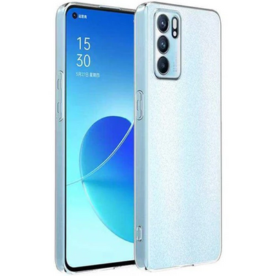 Oppo Reno 6 Kılıf Kamera Korumalı Ultra İnce Şeffaf Silikon Kılıf