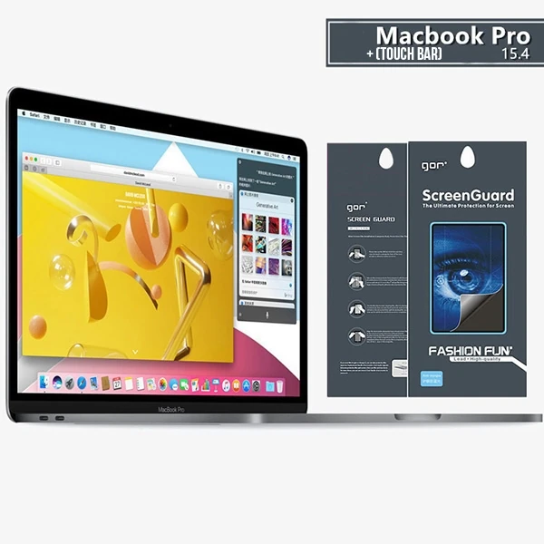 Gor Macbook Pro 15 Anti Blue Light Ekran Ve Track Pad Koruyucu - Şeffaf 2