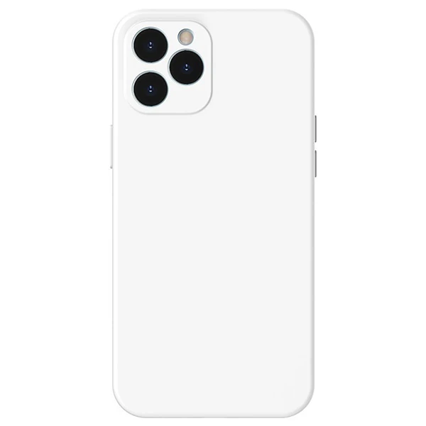 Baseus Liquid Silica Gel iPhone 12 Pro 6.1 Kılıf Ultra Koruma Silikon Kılıf - Beyaz