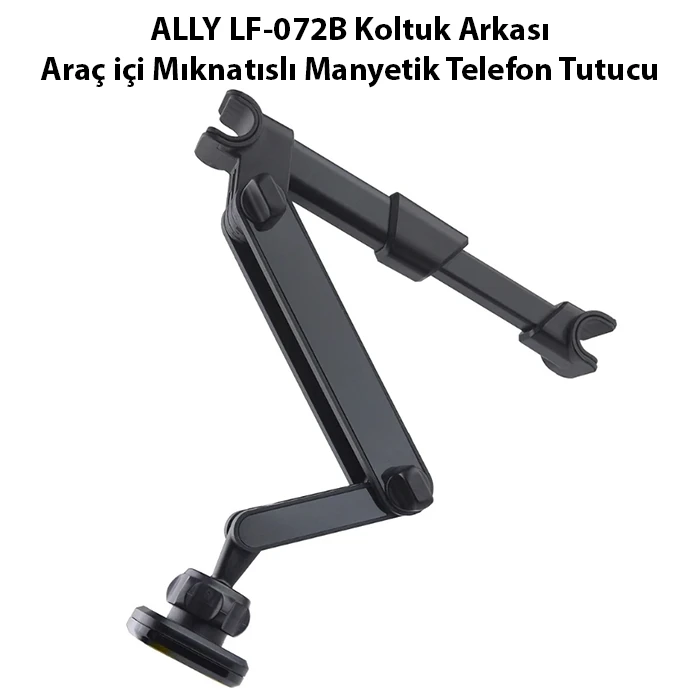 Ally LF-072B Koltuk Arkası Araç içi Mıknatıslı Manyetik Telefon Tutucu - Siyah