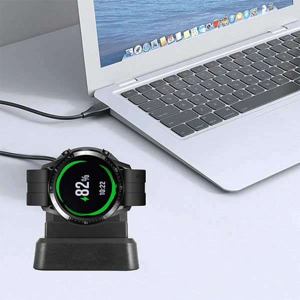 Huawei Watch GT- GT2 -GT2E Magic - Dream Şarj Kablosu Stand - Siyah