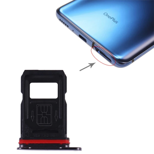 OnePlus 7 Pro Sim Kart Kapağı Tutucu Sim Yuvası - Gri