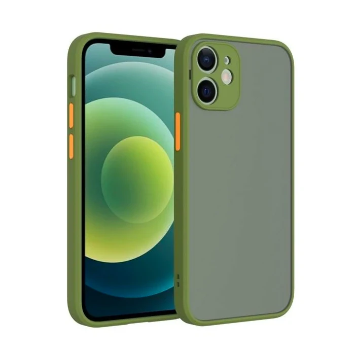iPhone 12 Mini 5.4inç Kamera Korumalı Premium Silikon Kılıf - Kırmızı