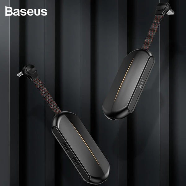 Baseus L47 3in1 2X iPhone Lightning başlık Ve 3.5mm Kulaklık Çıkışlı Şarj Adaptörü - Siyah