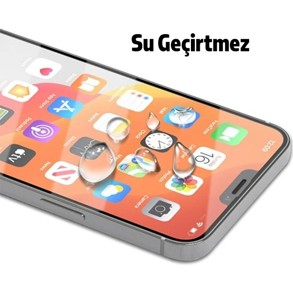Best iPhone 12 Pro Max 6.7 9H 3D Tempered Full Cam Ekran Koruyucu - Siyah