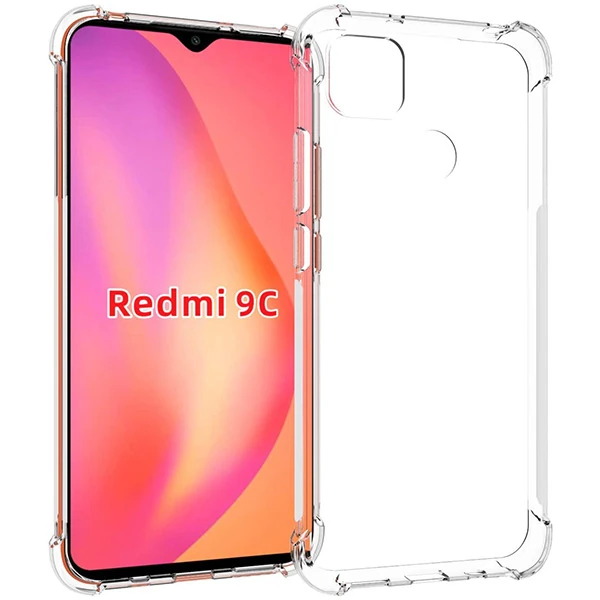 Xiaomi Mi Redmi 9C Anti-Drop Silikon Kılıf Shockproof kılıf - Şeffaf 2