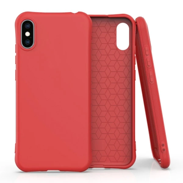 Ally iPhone X-XS 5.8 İnch Shockproof Tpu Soft Slim Silikon Kılıf - Kırmızı