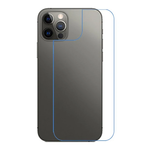Ally İPhone 12/12 Pro 6.1 İnch Tempered Arka Kırılmaz Cam Koruyucu - Şeffaf 2