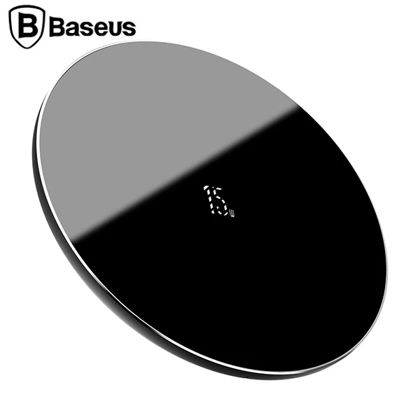Baseus Simple 15W Upgraded Version Wireless Kablosuz Şarj Cihazı - Siyah