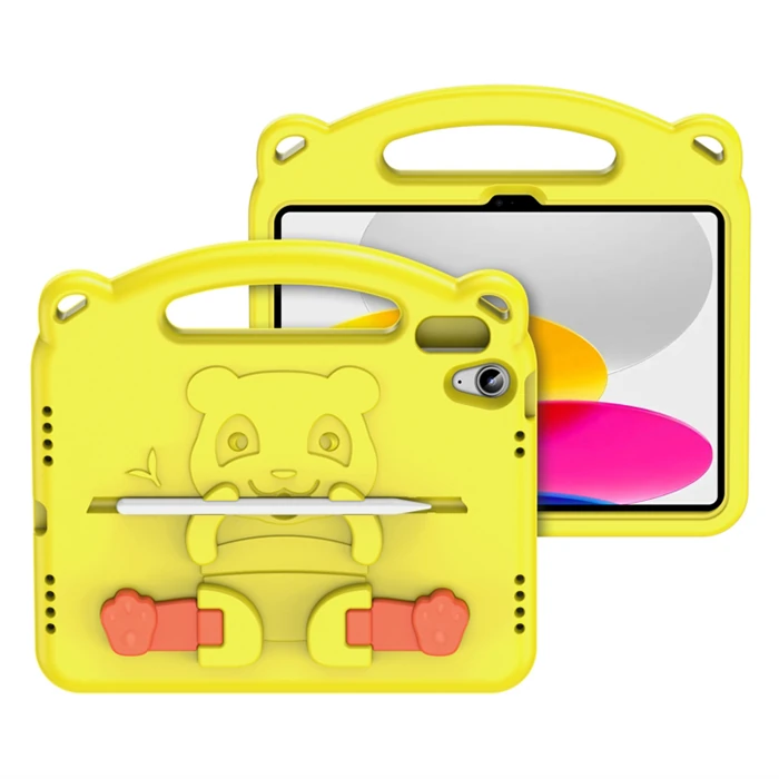 Dux Ducis iPad 10.2 2022 Kılıf Panda Serisi Çocuk Shockproof Standlı Kılıf - Mavi