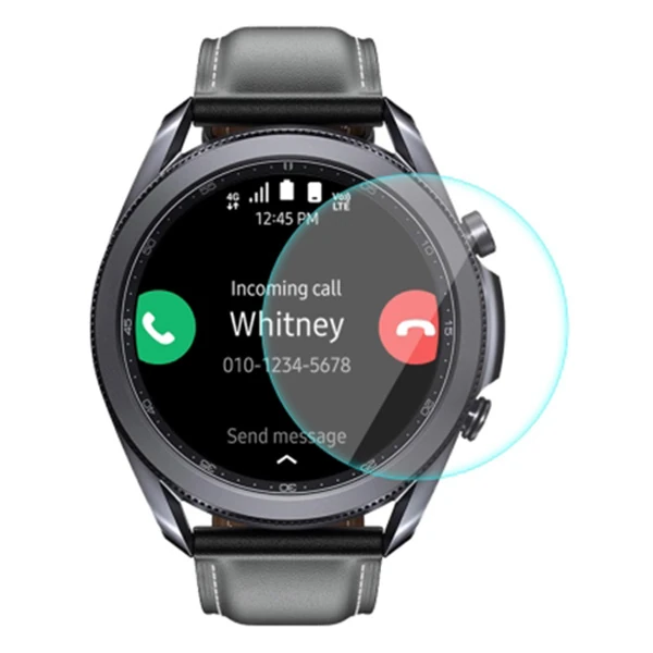 Ally Sm Galaxy Watch 3 45mm Kırılmaz Cam Ekran Koruyucu - Şeffaf 2