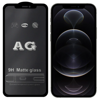 Ally İPhone 12 Pro Max 6.7inç Full Glue Matte Tempered Cam Ekran Koruyucu