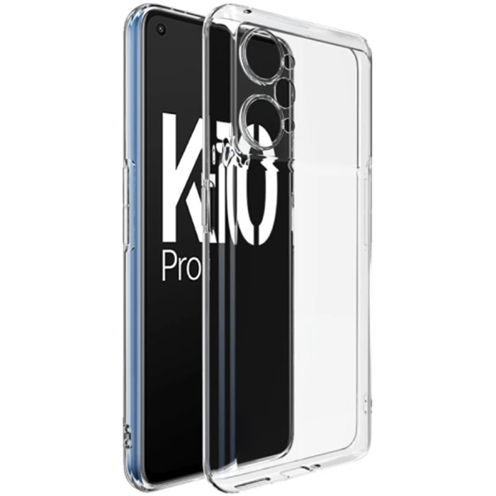 Ally Oppo K10 Pro 5G Kılıf Kamera Korumalı Ultra İnce Şeffaf Silikon Kılıf - Şeffaf 2