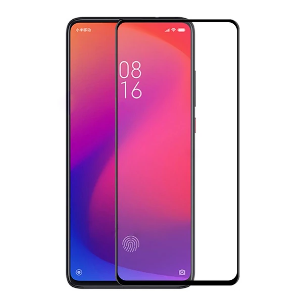 Xiaomi 9T /K20 Pro Full Glue Tempered Cam Ekran Koruyucu Full Kaplama - Siyah