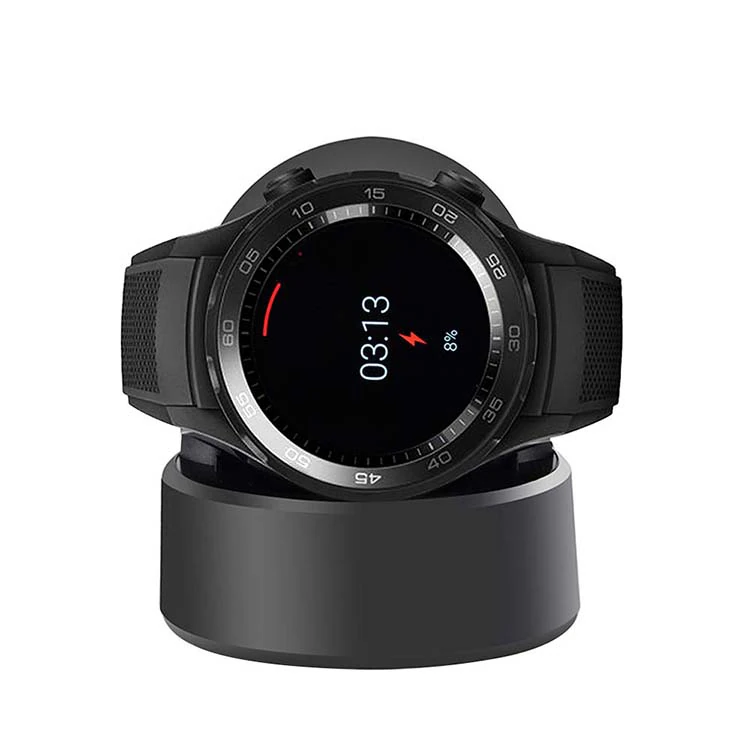 Huawei Watch 2 Gen Manyetik Şarj Cihazı Standlı - Siyah
