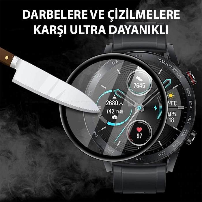 Ally Huawei Watch GT4 41mm Pmma Tempered Cam Ekran Koruyucu - Siyah