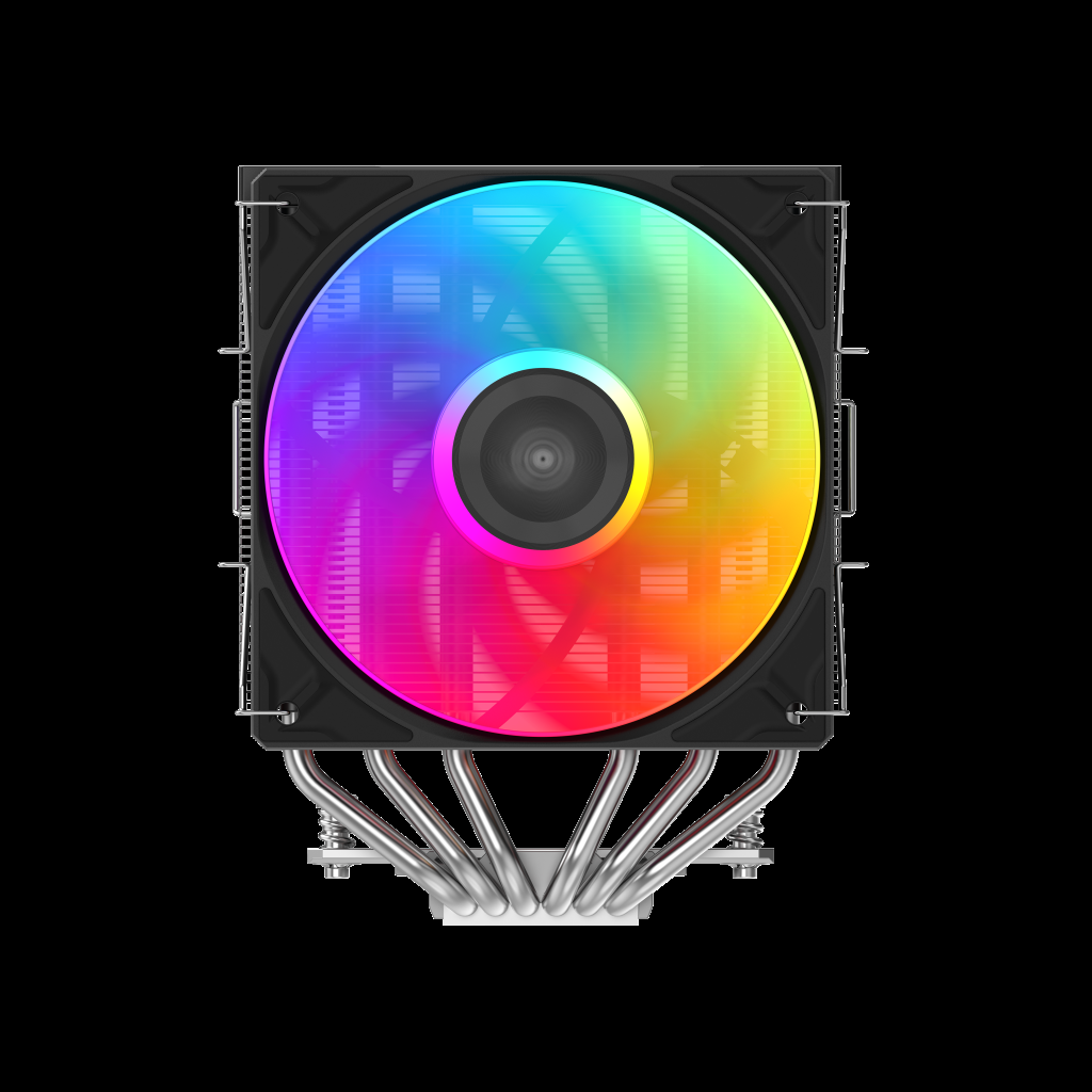Sama A60L Black 2x120mm Argb Fan Kule Tipi Hava Soğutma 6 adet Gelişmiş Nikel Kaplı Bakır Isı Borusu CPU Fan (AMD ve Intel Tüm işlemciler ile uyuml...