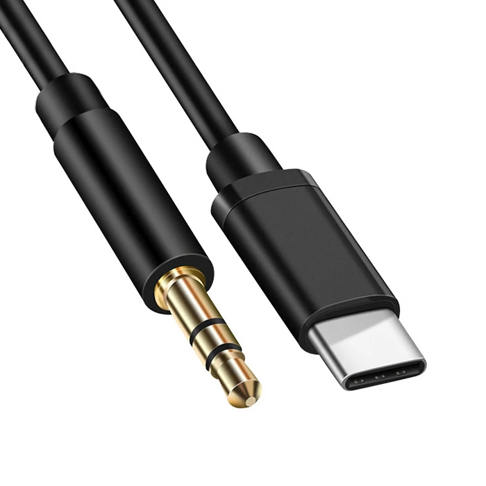Ally Type-c To 3.5 mm Audio Aux Kablo - Siyah