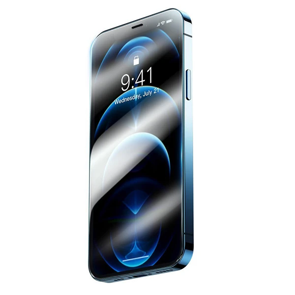 Baseus iPhone 12 Pro Max 6.7 0.3mm HD Anti-drop Tempered Kırılmaz Cam Ekran Koruyucu 2 Adet - Şeffaf 2