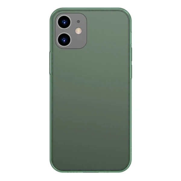 Baseus Frosted Glass iPhone 12 -12 Pro 6.1inch Shockproof Koruyucu Kılıf - Yeşil