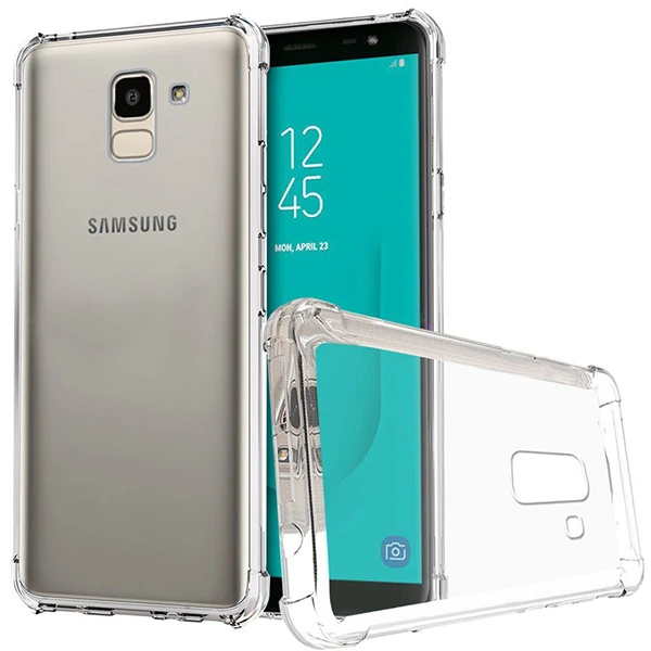 Galaxy J6 2018 J600 Darbe Emici Şeffaf Silikon Kılıf - Şeffaf 2