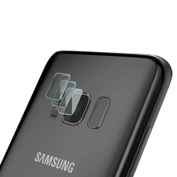 Gor Samsung Galaxy S8+ Plus Nano Kamera Koruyucu 3 Adet Set - Şeffaf 2