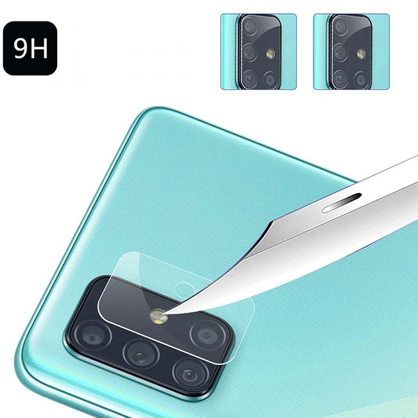 Ally Samsung Galaxy M51 Tempered Cam Kamera Koruyucu - Şeffaf 2