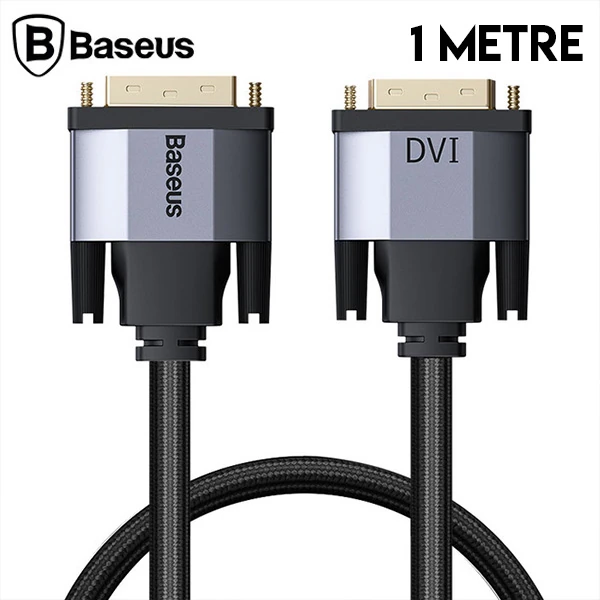 Baseus Enjoyment Series DVI TO DVI Hdtv Projector Kablo 1 Metre - Siyah