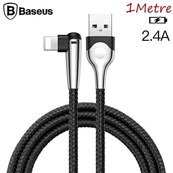 Baseus Mvp İPhone İçin Mobil Oyuncu Usb Şarj Kablosu 1 Metre - Siyah