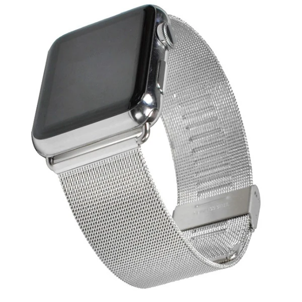 Ally Apple Watch Ultra 49mm 7-8 45mm 6-5-4 44mm Kayış Kordon Milano Metal Klasik 3-2-1 42mm - Siyah
