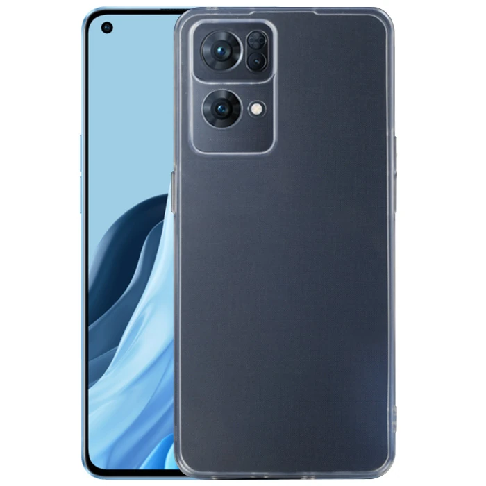 Ally Oppo Reno 7 Pro Kılıf Kamera Korumalı Ultra İnce Şeffaf Silikon Kılıf - Şeffaf 2