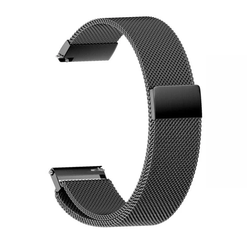 22MM Gear S3 Watch 4 -GT2 GT2E 46MM KayışKordon Metal Milano Loop - Gümüş