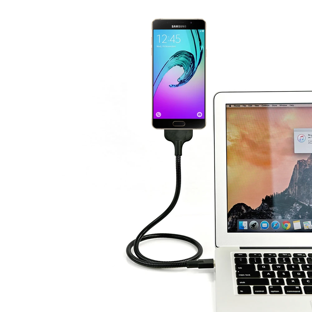 Lazy Acrobat Metal Usb Stand Android Micro Usb - Siyah